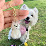 Transparent Pet Fur Memorial Capsule Keychain