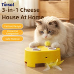 3-in-1 Interactive Electric Cat Toy & Whack-a-Mole Game