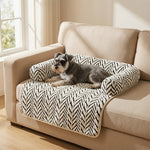 Fluffy Orthopedic Pet Sofa Bed & Couch Protector