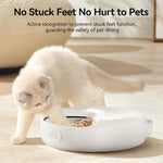 ROJECO 4 Meals Wireless Automatic Cat Feeder For Wet Dry Feeding Food Dispenser For Cats Dog Multifunctional Smart Pet Feeder