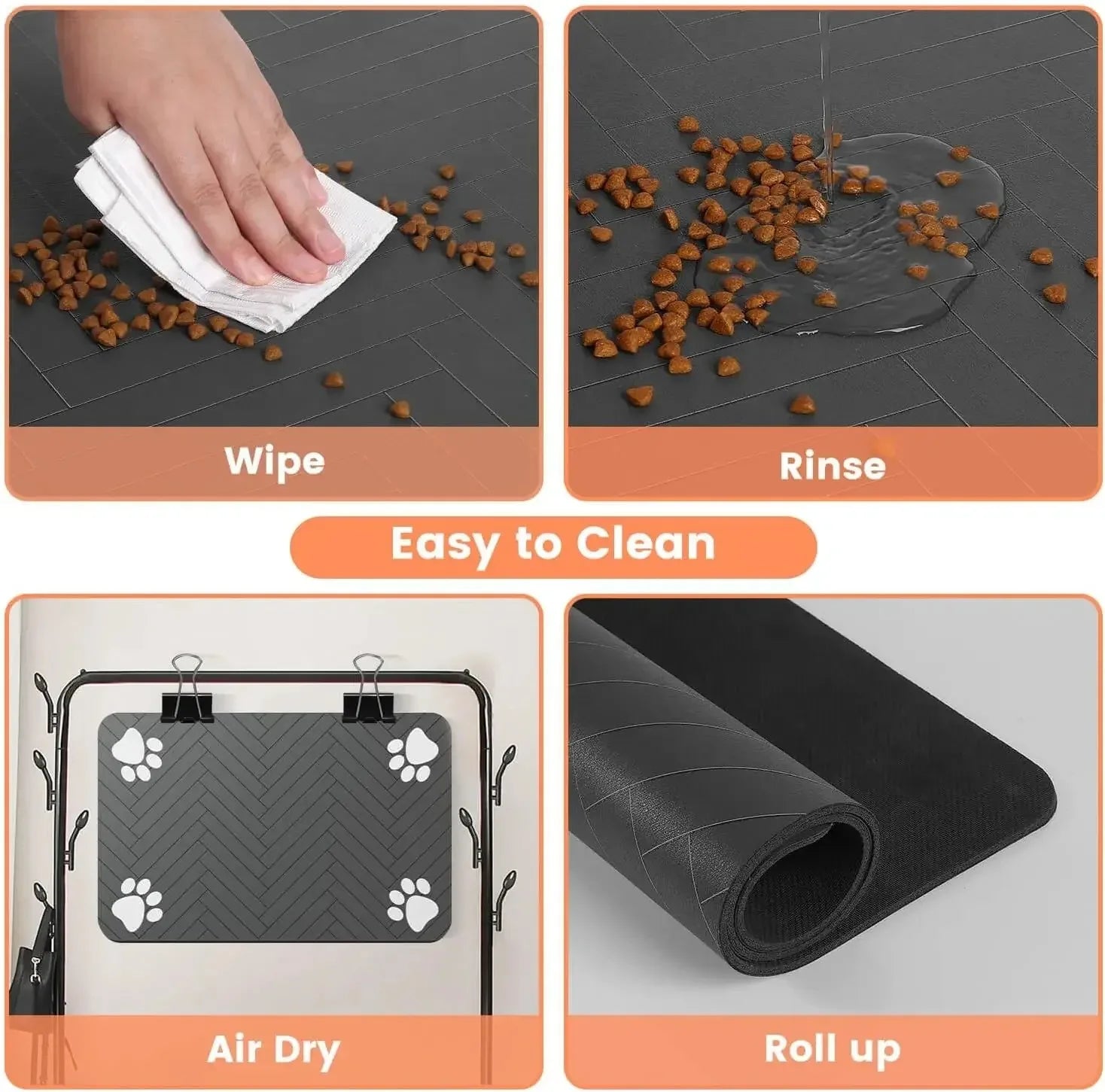 Pro Absorbent Pet Feeding Mat & Water Placemat