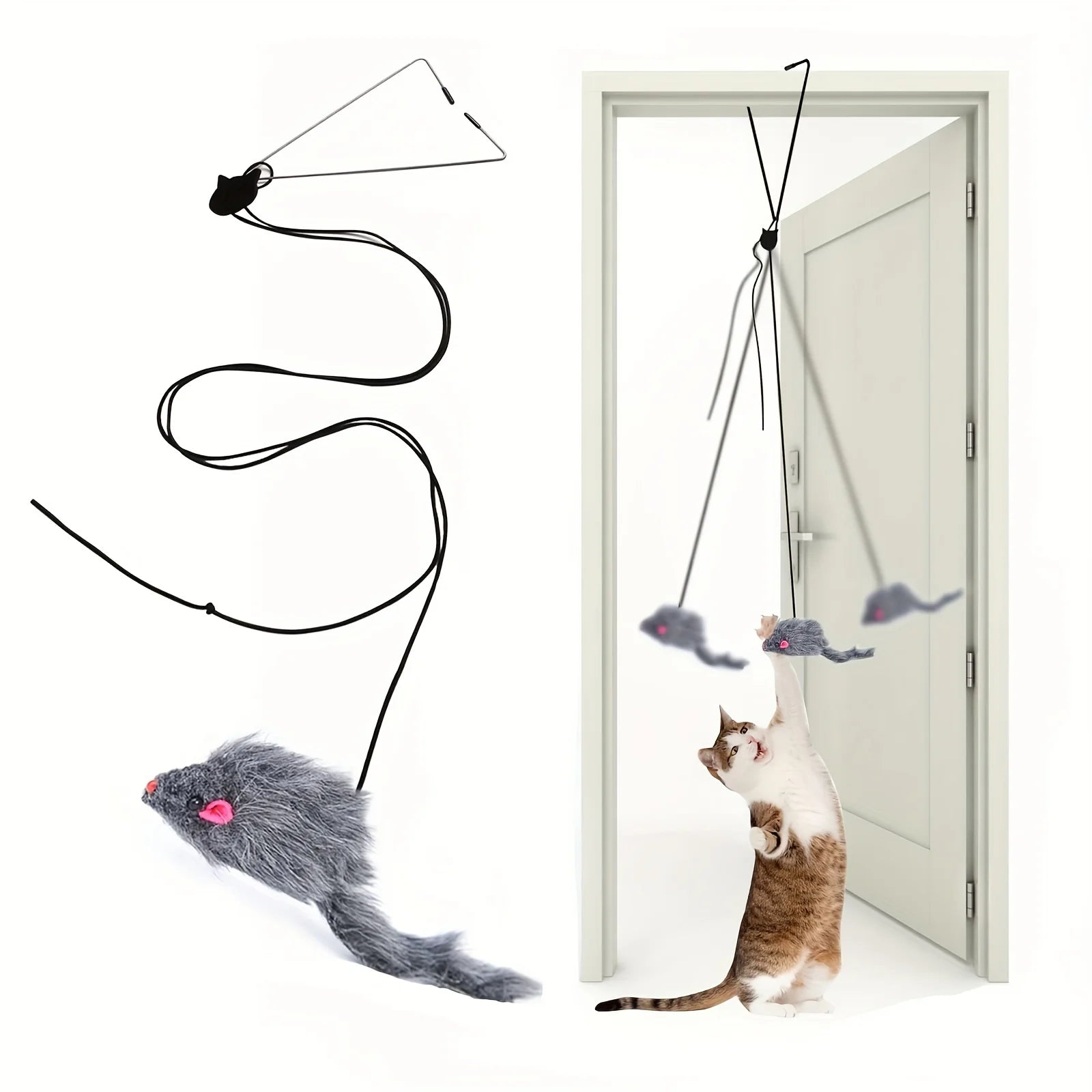 Interactive Door Hanging Cat Toy & Stress Reliever