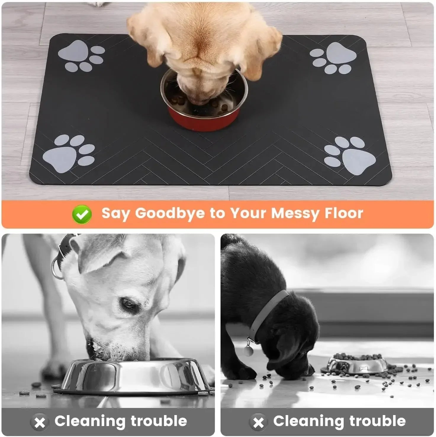 Pro Absorbent Pet Feeding Mat & Water Placemat