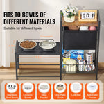 Vevor Elevated Pet Feeding Station with Food Storage & Organizer