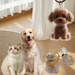 Transparent Pet Fur Memorial Capsule Keychain