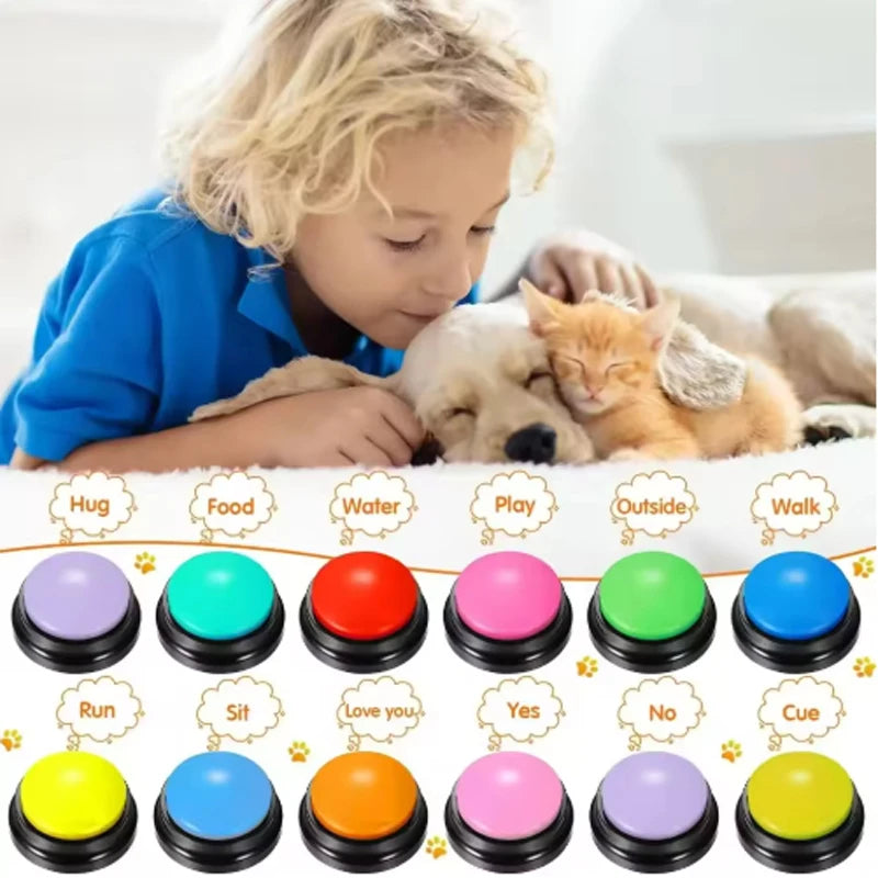 Smart Recordable Pet Training Communication Buttons (4-Pack)