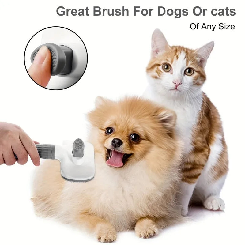 Professional Steam Pet Brush & 3-in-1 Grooming Comb