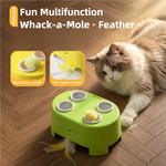 3-in-1 Interactive Electric Cat Toy & Whack-a-Mole Game