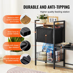 Vevor Elevated Pet Feeding Station with Food Storage & Organizer