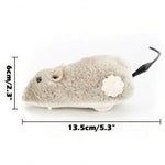 Lifelike Interactive Plush Moving Mouse Toy for Cats
