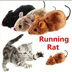 Lifelike Interactive Plush Moving Mouse Toy for Cats