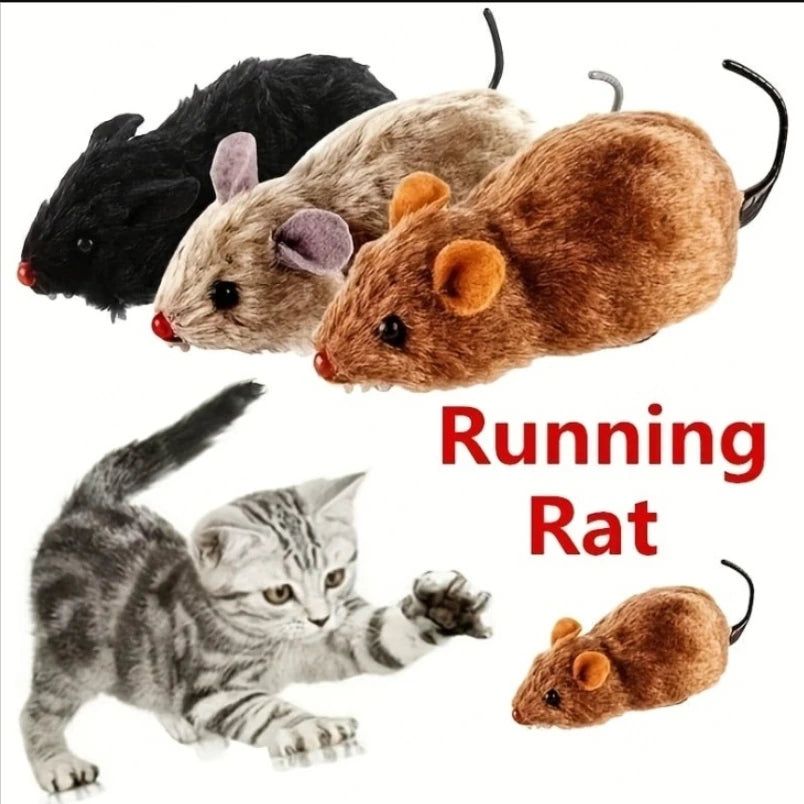 Lifelike Interactive Plush Moving Mouse Toy for Cats